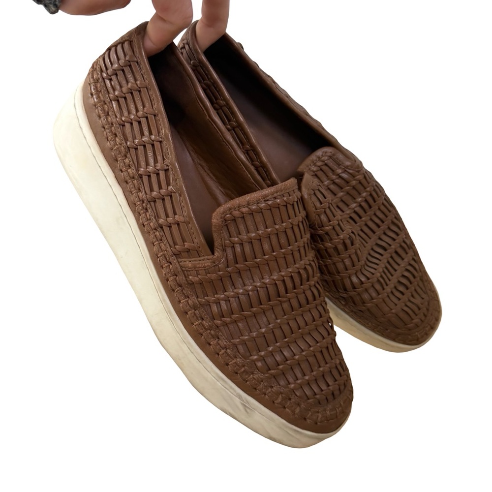 Vince stafford brown Woven women’s ‎ Loafers 6.5